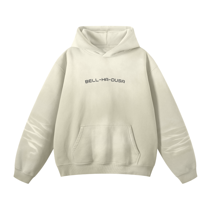 Streetwear Unisex Monkey Washed Dyed Fleece Hoodie